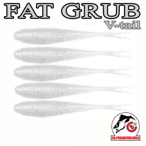 Alternative view of Set 5 năluci Grub pentru biban, șalău, știucă,  FAT GRUB 9, 9cm,  Cod: FG9C002