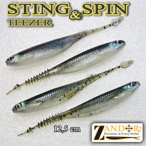 SPIN TEEZER/STING TEEZER, Set năluci pentru biban, șalău, știucă, somn, Cod: TT12BW