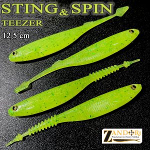 SPIN TEEZER/STING TEEZER, Set năluci pentru biban, șalău, știucă, somn, Cod: TT12S035