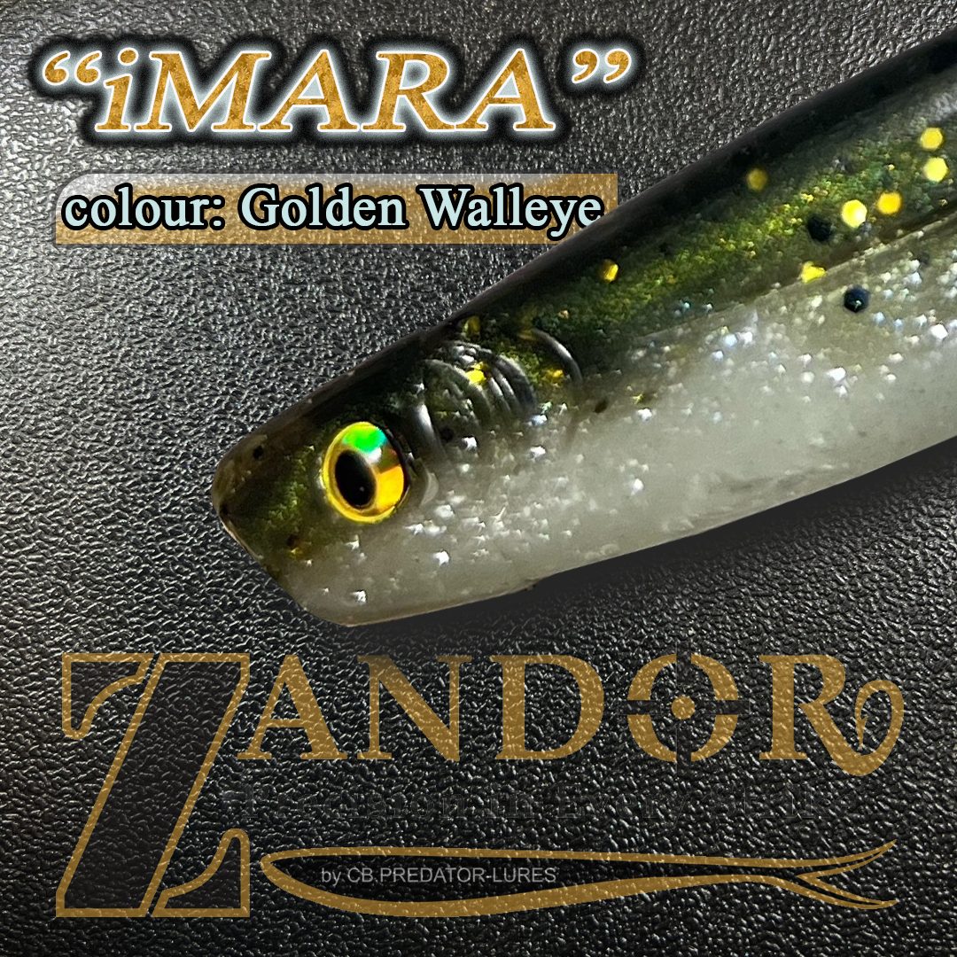 Shad pentru șalău, știucă, somn - iMARA, 16cm, Cod: IM16GW - imagine 2